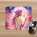  Fairy with angel wings and moon mouse pad. Sublimated design. Customizable gift for celestial decor lovers!